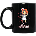 Nurse Coffee Mug Cute Baby Nurse Art 11oz - 15oz Black Mug