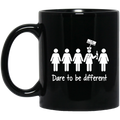 Nurse Coffee Mug Dare To Be Different I Do What I Want Funny Nurse 11oz - 15oz Black Mug