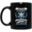 Nurse Coffee Mug Dirty Mind Caring Friend Good Heart Filthy Mouth I Am A Nurse 11oz - 15oz Black Mug