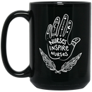 Nurse Coffee Mug Hand Nurses Inspire 11oz - 15oz Black Mug