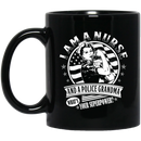 Nurse Coffee Mug I Am A Nurse and A Police Grandma What's Your Superpower Funny Nurse 11oz - 15oz Black Mug