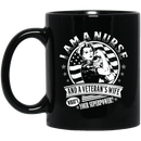 Nurse Coffee Mug I Am A Nurse and A Veteran's Wife What's Your Superpower Funny Nurse 11oz - 15oz Black Mug
