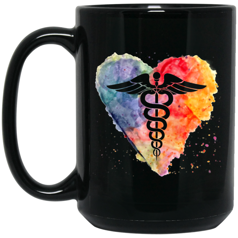 Nurse Coffee Mug I Heart Nurse Funny Gifts Mug For Men Women 11oz - 15oz Black Mug