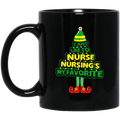 Nurse Coffee Mug I Just Like To Nurse Nursing's My Favorite Funny Nurse 11oz - 15oz Black Mug