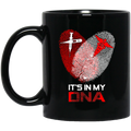 Nurse Coffee Mug It In My DNA Heart is Made From Fingerprints Nurse 11oz - 15oz Black Mug