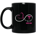 Nurse Coffee Mug Love My Daughter Infinity Heart Nurse Mom 11oz - 15oz Black Mug