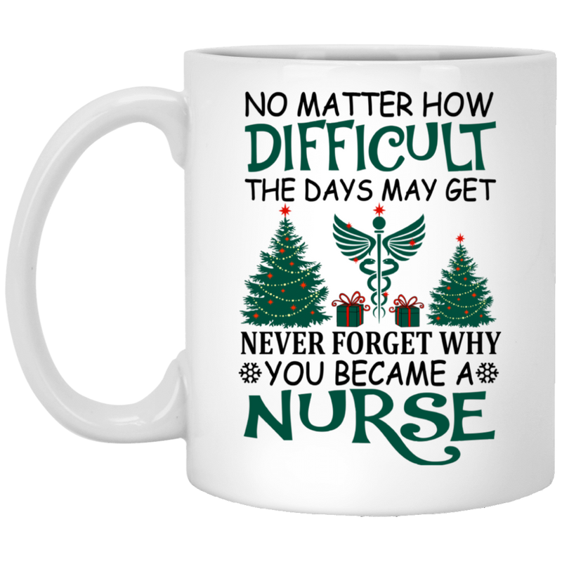 Nurse Coffee Mug Never Forget Why You Became A Nurse Xmas Gifts 11oz - 15oz White Mug