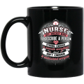 Nurse Coffee Mug Nurse Just Another Word To Desribe A Person Strong Enough Nurse 11oz - 15oz Black Mug