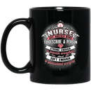 Nurse Coffee Mug Nurse Just Another Word To Desribe A Person Strong Enough Nurse 11oz - 15oz Black Mug