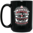 Nurse Coffee Mug Nurse Just Another Word To Desribe A Person Strong Enough Nurse 11oz - 15oz Black Mug