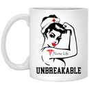 Nurse Coffee Mug Nurse Life Unbreakable Funny Nurse 11oz - 15oz White Mug