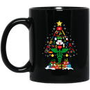 Nurse Coffee Mug Nurse  Merry Christmas Tree Nurse Funny Gift Nurse Mug  11oz - 15oz Black Mug