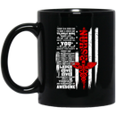 Nurse Coffee Mug Nurse Symbol With American Flag Funny Nurse Today Is Good Day 11oz - 15oz Black Mug