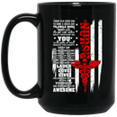 Nurse Coffee Mug Nurse Symbol With American Flag Funny Nurse Today Is Good Day 11oz - 15oz Black Mug