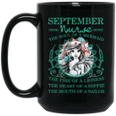 Nurse Coffee Mug September Nurse The Soul Of A Mermaid Nurse Lovers 11oz - 15oz Black Mug