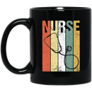 Nurse Coffee Mug Vintage Nurse Stethoscopes 11oz - 15oz Black Mug