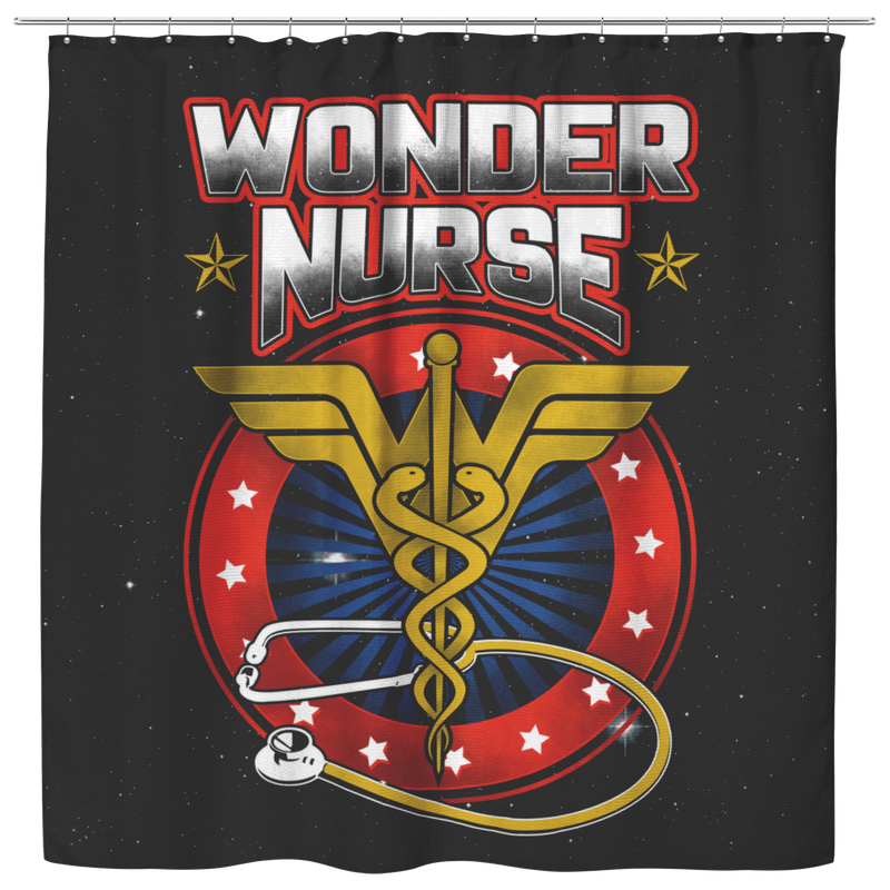 Nurse Shower Curtain Wonder Nurse For Bathroom Decor