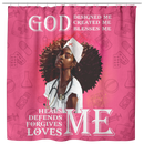 Nurse Shower Curtains God Designed Created Blesses Me Heals Defends Forgives Loves Me Nurse For Bathroom Decor