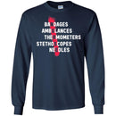 Nurse T-Shirt Bandages Ambulances Thermometers Stethoscopes Needles Medical Funny Tee Shirt CustomCat