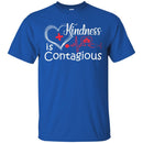Nurse T-Shirt Enmeng Womens kindness is contagious Funny Motivational Quote Shirts CustomCat