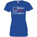 Nurse T-Shirt Enmeng Womens kindness is contagious Funny Motivational Quote Shirts CustomCat