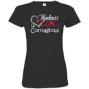 Nurse T-Shirt Enmeng Womens kindness is contagious Funny Motivational Quote Shirts CustomCat