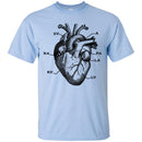 Nurse T-Shirt Heart Detail Funny Gift Tees Medical Shirts CustomCat