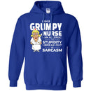 Nurse T-Shirt I Am A Grumpy Nurse I Am Allergic To Stupidity I Break Out In Sarcasm Funny Gift Shirt CustomCat