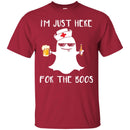 Nurse T-Shirt I'm Just Here For The Boos Beer Halloween Funny Gift Tees Medical Shirts CustomCat