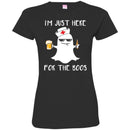 Nurse T-Shirt I'm Just Here For The Boos Beer Halloween Funny Gift Tees Medical Shirts CustomCat