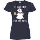 Nurse T-Shirt I'm Just Here For The Boos Beer Halloween Funny Gift Tees Medical Shirts CustomCat
