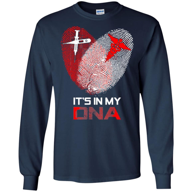 Nurse T-Shirt It's In My DNA Nurse Shirts CustomCat