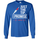 Nurse T-Shirt Just The Tip I Promise Heartbeat Nurse Funny Gift Tees Nurse Shirt CustomCat