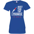 Nurse T-Shirt Just The Tip I Promise Heartbeat Nurse Funny Gift Tees Nurse Shirt CustomCat