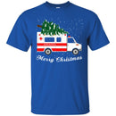 Nurse T-Shirt Merry Christmas Tree Ambulance Funny Gift Nurse T Shirts CustomCat