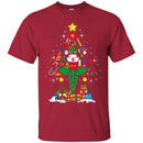 Nurse T-Shirt Merry Christmas Tree Nurse Funny Gift Tees Nurse Shirts CustomCat
