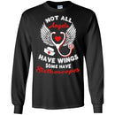 Nurse T-Shirt Not All Angels Have Wings Some Have Stethoscope Funny Gift Tees Nurse Shirts CustomCat