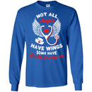 Nurse T-Shirt Not All Angels Have Wings Some Have Stethoscope Funny Gift Tees Nurse Shirts CustomCat