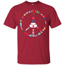 Nurse T-Shirt Nurse Peace Day Funny Gift Tees Nurse Shirts CustomCat