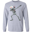 Nurse T-Shirt Nurse Skeleton Dabbing Handing Syringe Funny Gift Tees Medical Shirts CustomCat