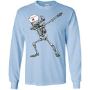 Nurse T-Shirt Nurse Skeleton Dabbing Handing Syringe Funny Gift Tees Medical Shirts CustomCat