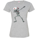 Nurse T-Shirt Nurse Skeleton Dabbing Handing Syringe Funny Gift Tees Medical Shirts CustomCat