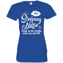 Nurse T-Shirt Sleeping Nurse Please Do Not Disturb Unless You Need CPR Funny Gift Nurse Shirts CustomCat