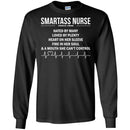 Nurse T-Shirt Smartass Nurse Hated By Many Love By Plenty Funny Gift Nurse T Shirt CustomCat
