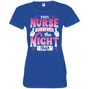 Nurse T-Shirt This Nurse Survived The Night Shift Thumbs Up Funny Gift Tees Nurse Shirts CustomCat