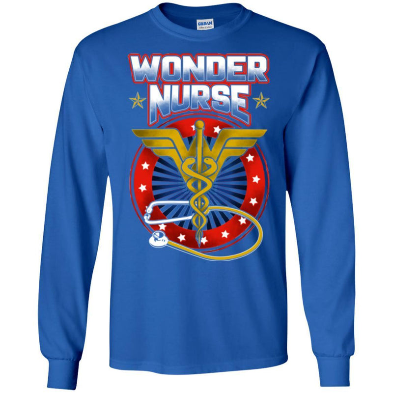 Nurse T-Shirt Wonder Nurse Stethoscopes Funny Gift Nurse T Shirts CustomCat