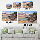 Ocean Sunset Multi Names Premium Canvas Crossroads Personalized Canvas Wall Art - Family Street Sign Family Name Art Canvas For Home Decor Custom Canvas Family - CANLA75 - CustomCat