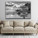 Ocean Sunset Multi Names Premium Canvas Crossroads Personalized Canvas Wall Art - Family Street Sign Family Name Art Canvas For Home Decor Custom Canvas Family - CANLA75 - CustomCat