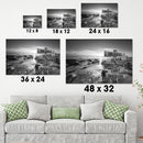 Ocean Sunset Multi Names Premium Canvas Crossroads Personalized Wall Art - Family Street Sign Family Name Art Canvas For Home Decor Personalized Canvas Family - CANLA75 - CustomCat