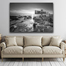 Ocean Sunset Multi Names Premium Canvas Crossroads Personalized Wall Art - Family Street Sign Family Name Art Canvas For Home Decor Personalized Canvas Family - CANLA75 - CustomCat